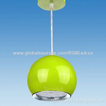 LED hanging lamp, apple shape, 12W, 1100lm, AC100 to 240V, 2-year warranty